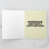 行儀の良い女性は、歴史誕生日CAにはめったにならない カード (内部)