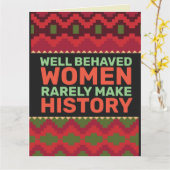 行儀の良い女性は、歴史誕生日CAにはめったにならない カード (黄色い花)