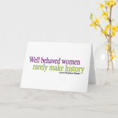 行儀の良い女性 カード (黄色い花)