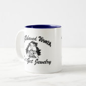 行儀の良い女性 ツートーンマグカップ (正面左)