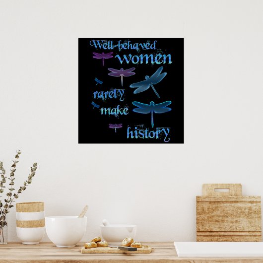 行儀の良い女性 ポスター (キッチン)