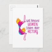 行儀の良い女性 ポストカード (正面/裏面)