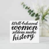 行儀の良い女性 ポストカード (スタンド正面)