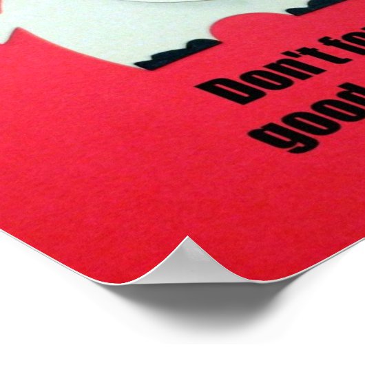 行儀好忘れくな ポスター (角)