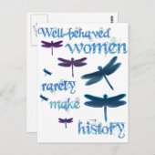 行儀良いトンボ ポストカード (正面/裏面)