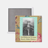 行儀良い女性のマおもしろいグネット マグネット (正面/裏面)