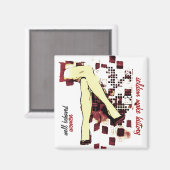 行儀良い女性用磁石 マグネット (正面/裏面)