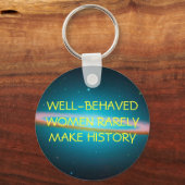 行儀良い女性 – keychain キーホルダー (正面)