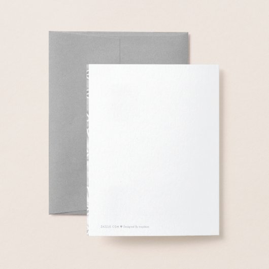 行先の結婚式のパスポート 箔カード (裏面封筒付き)