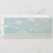 行先の結婚式招待状およびRSVP 招待状 (裏面)