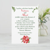 行先の結婚式招待状 招待状 (スタンド正面)