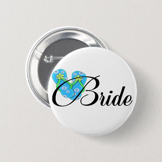 行先の花嫁の双安定回路の青 缶バッジ (正面&裏面)