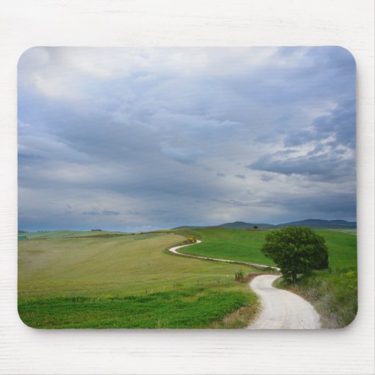 行先のmousepadの方の曲線の道 マウスパッド (正面)