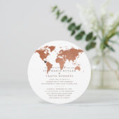 行先エロペメント披露宴グローブ招待状 (スタンド正面)