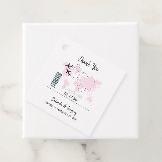 行先搭乗券結婚のプレゼント フェイバータグ (インサイチュ)