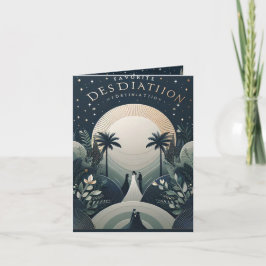 行先結婚式招待状カード 招待状