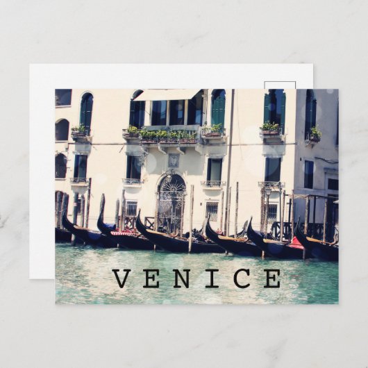 行先|ベニスの水辺地帯の写真 ポストカード (正面/裏面)