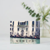 行先|ベニスの水辺地帯の写真 ポストカード (スタンド正面)