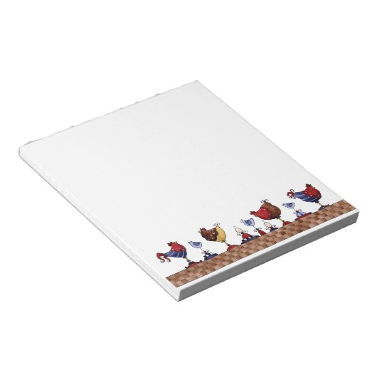 行内の鶏 – メモ帳 (アングル)