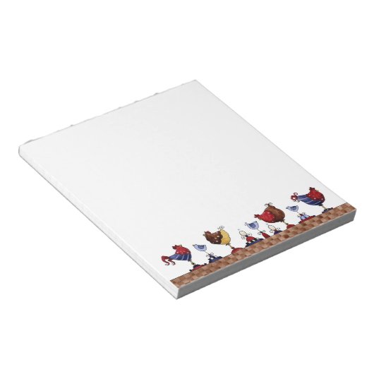 行内の鶏 – メモ帳 (アングル)