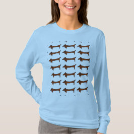 行内のDachshunds Tシャツ