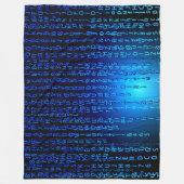 行列 フリースブランケット (正面)