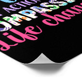 行動が一致する場合のソーシャルワーカー ポスター (角)