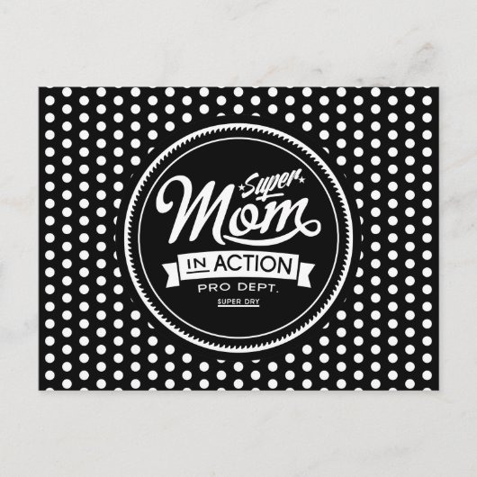 行動すごい中の母 ポストカード (正面)