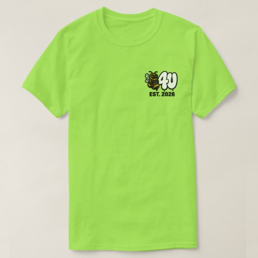 行動する前に考えよう Tシャツ (デザイン正面)