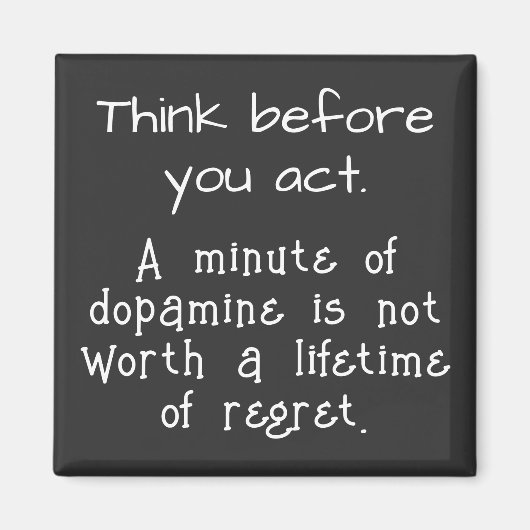 行動する前に考えろ マグネット (正面)