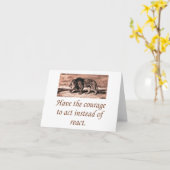 行動する勇気がある カード (黄色い花)