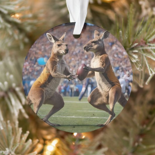 「行動の下に：カンガルー遊のオーストラリアの規則 オーナメント (ツリー)