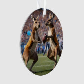 「行動の下に：カンガルー遊のオーストラリアの規則 オーナメント (正面)