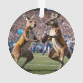 「行動の下に：カンガルー遊のオーストラリアの規則 オーナメント (裏面)