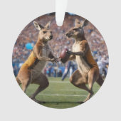 「行動の下に：カンガルー遊のオーストラリアの規則 オーナメント (正面)