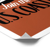 行動の時間 – 米国沿岸警備隊に参加 ポスター (角)