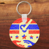 行動の統一 – パートナーシップのビーコン キーホルダー (裏面)