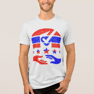 行動の統一 – パートナーシップのビーコン トライブレンドTシャツ