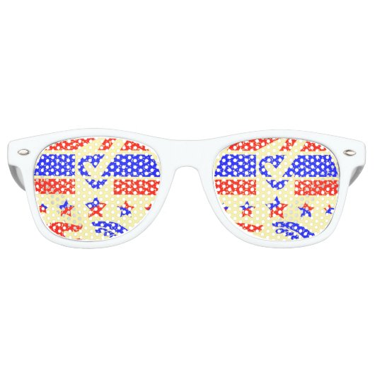 行動の統一 – パートナーシップのビーコン レトロサングラス (正面)