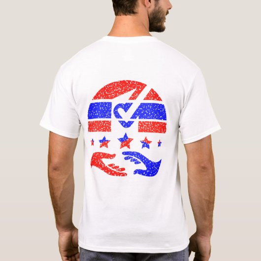 行動の統一 – パートナーシップのビーコン Tシャツ (裏面)