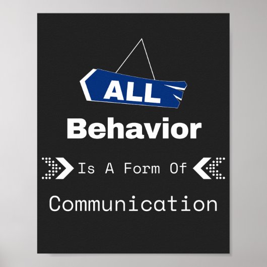 行動はすべてコミュニケーションの型枠である ポスター (正面)