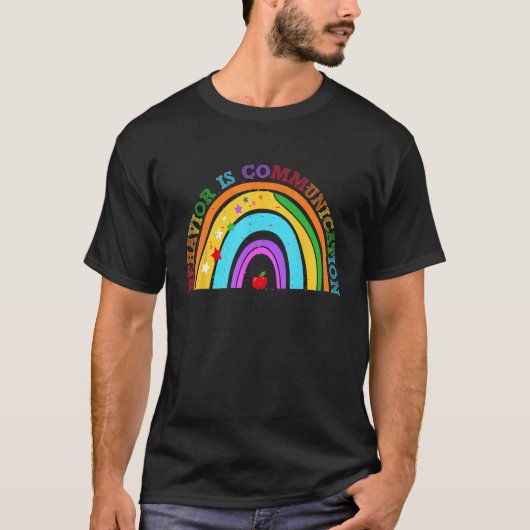 行動はコミュニケーション 特別支援教育 Tシャツ (正面)