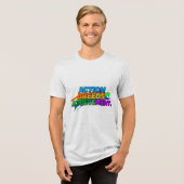 行動は成果を生み出す。 トライブレンドＴシャツ (正面全面)