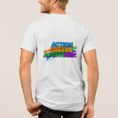 行動は成果を生み出す。 トライブレンドＴシャツ (裏面)