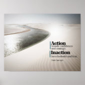 行動は自信と勇気を生み出す ポスター (正面)