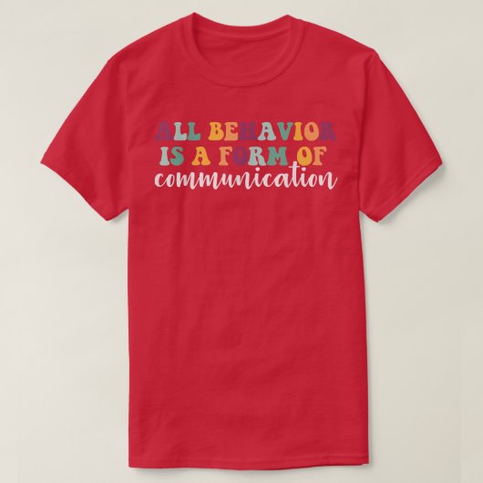行動は通信の型枠であるAdhd自閉症Sp Tシャツ (デザイン正面)