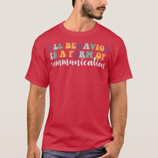 行動は通信の型枠であるAdhd自閉症Sp Tシャツ