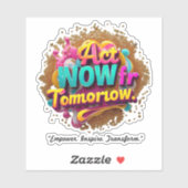 「行動へのインスピレーション」 シール (シート)