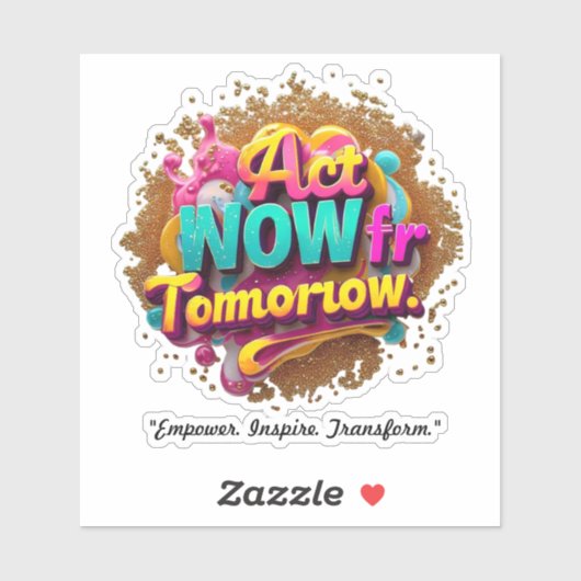 「行動へのインスピレーション」 シール (シート)