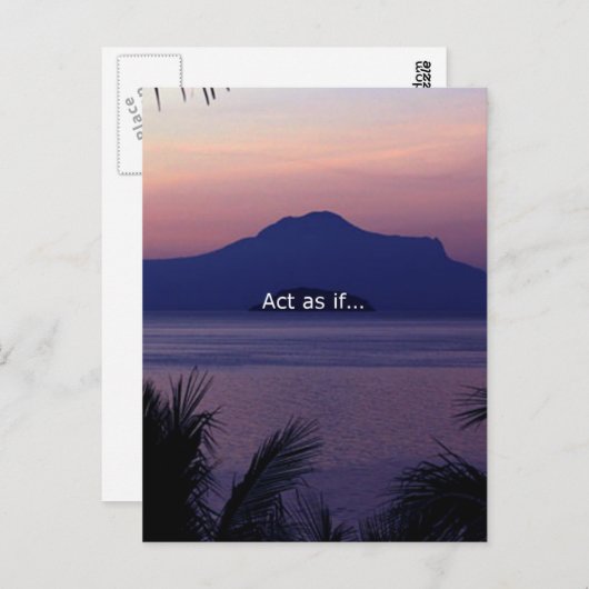 行動もし..... ポストカード (正面/裏面)